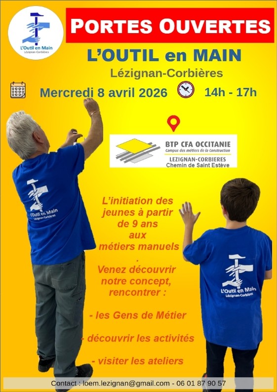 PORTES OUVERTES – OUTIL EN MAIN